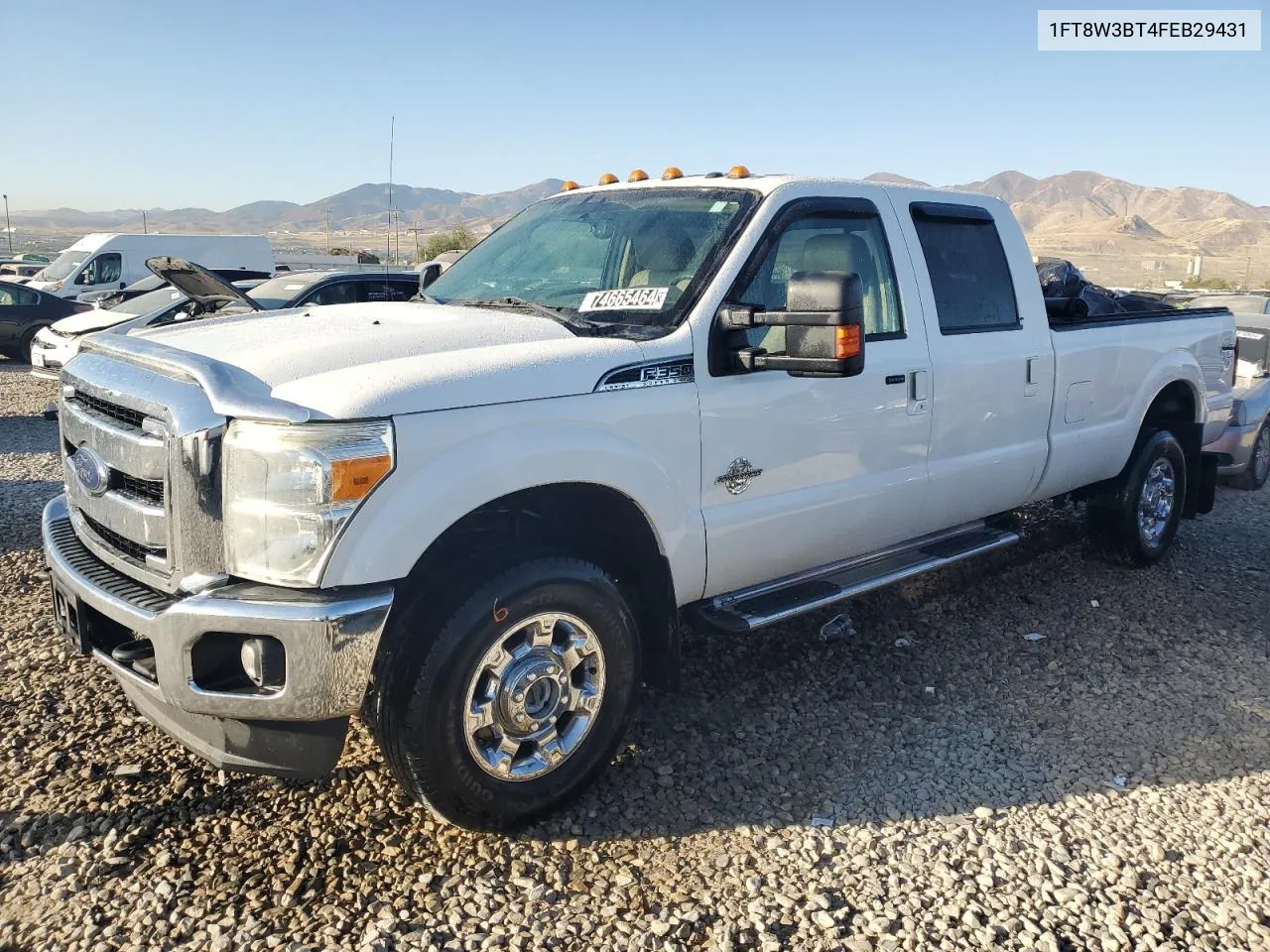 2015 Ford F350 Super Duty VIN: 1FT8W3BT4FEB29431 Lot: 74665464