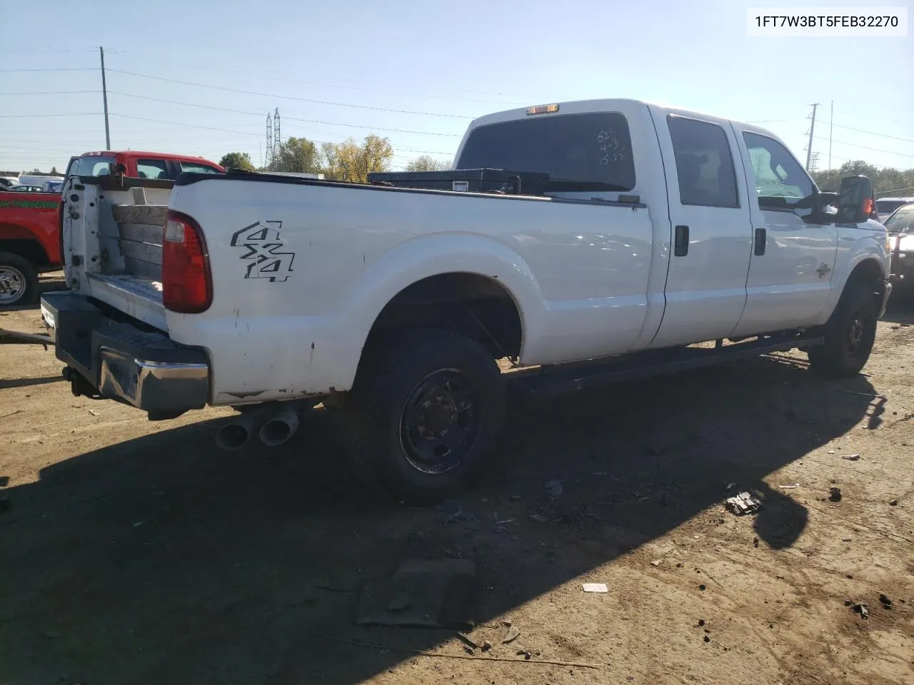 2015 Ford F350 Super Duty VIN: 1FT7W3BT5FEB32270 Lot: 75247144