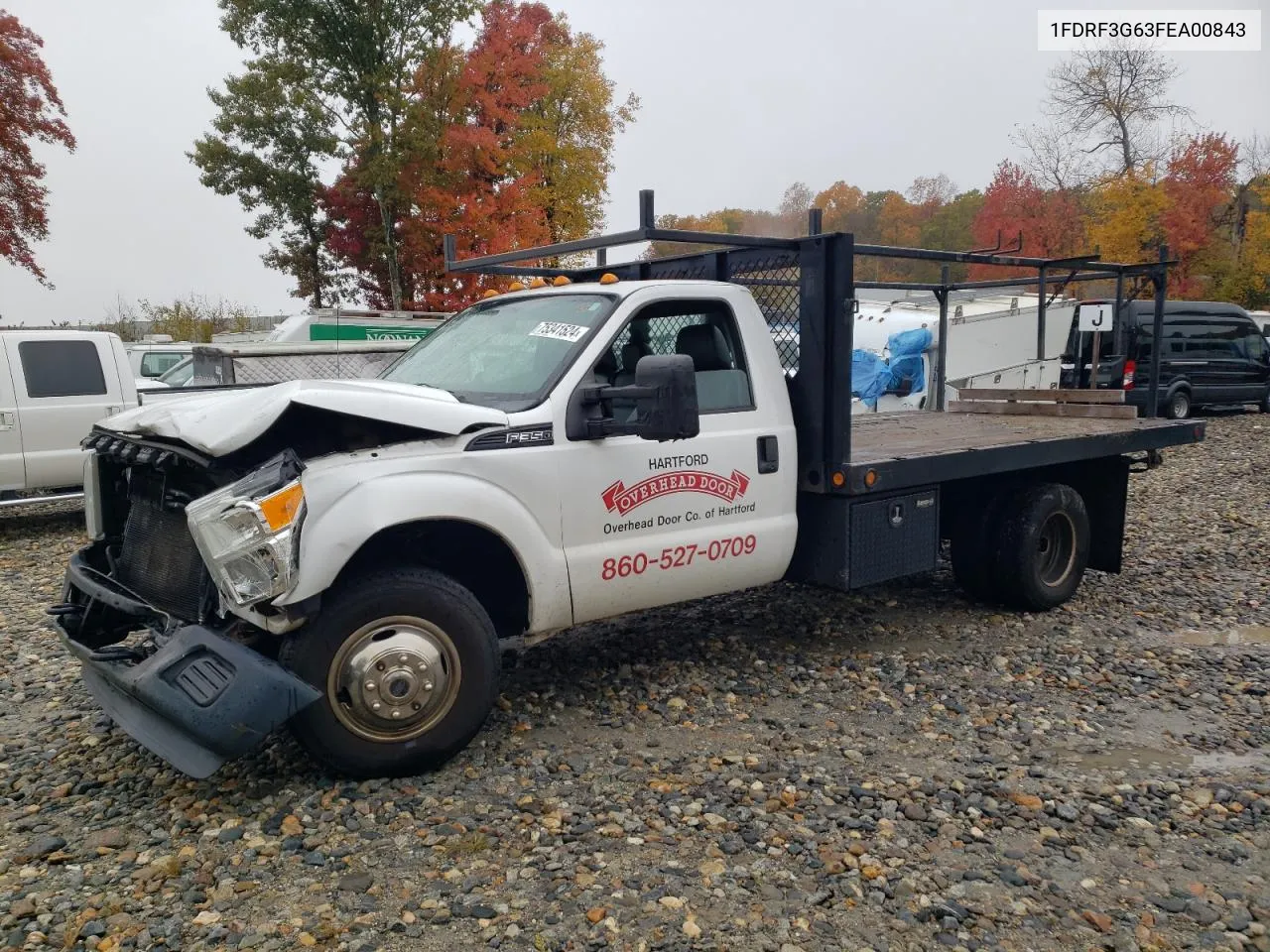 2015 Ford F350 Super Duty VIN: 1FDRF3G63FEA00843 Lot: 75341524