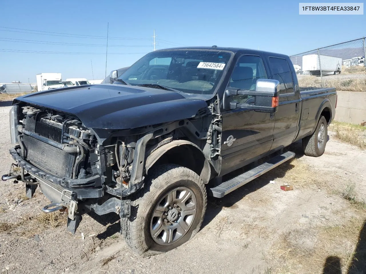 2015 Ford F350 Super Duty VIN: 1FT8W3BT4FEA33847 Lot: 75642584