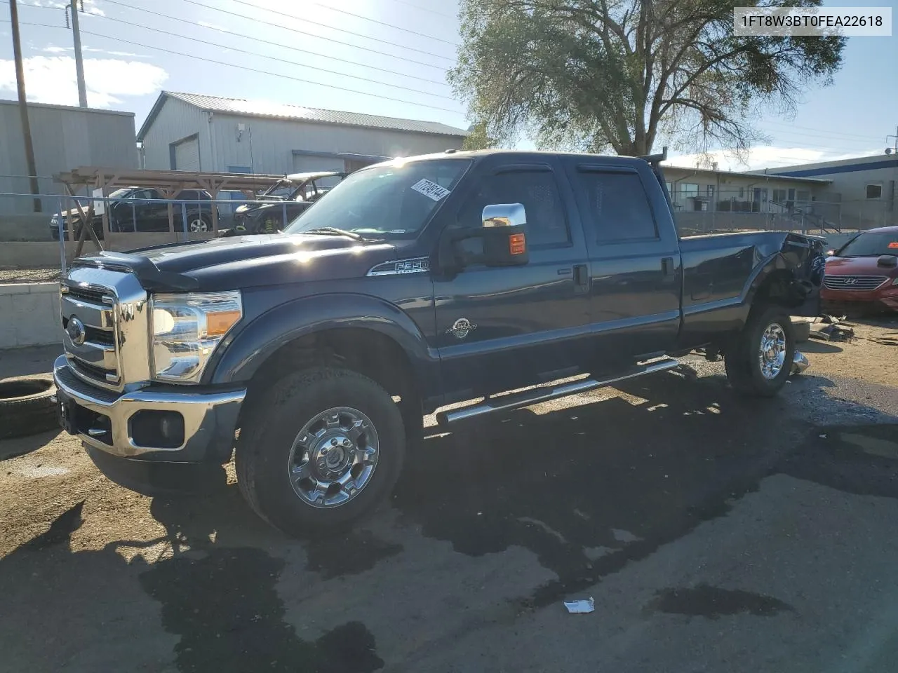 2015 Ford F350 Super Duty VIN: 1FT8W3BT0FEA22618 Lot: 77249144