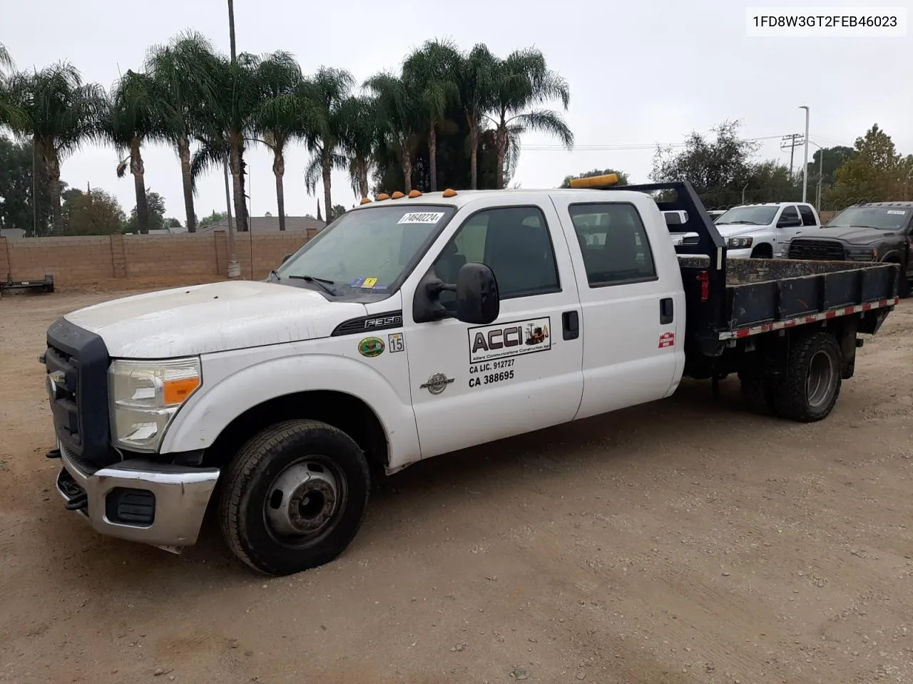 2015 Ford F350 Super Duty VIN: 1FD8W3GT2FEB46023 Lot: 78291194