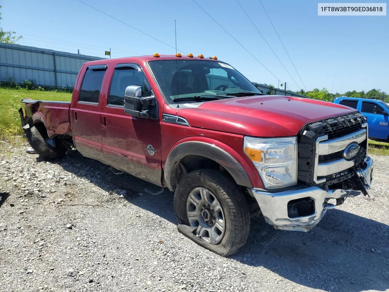 2016 Ford F350 Super Duty VIN: 1FT8W3BT9GED36818 Lot: 57860514