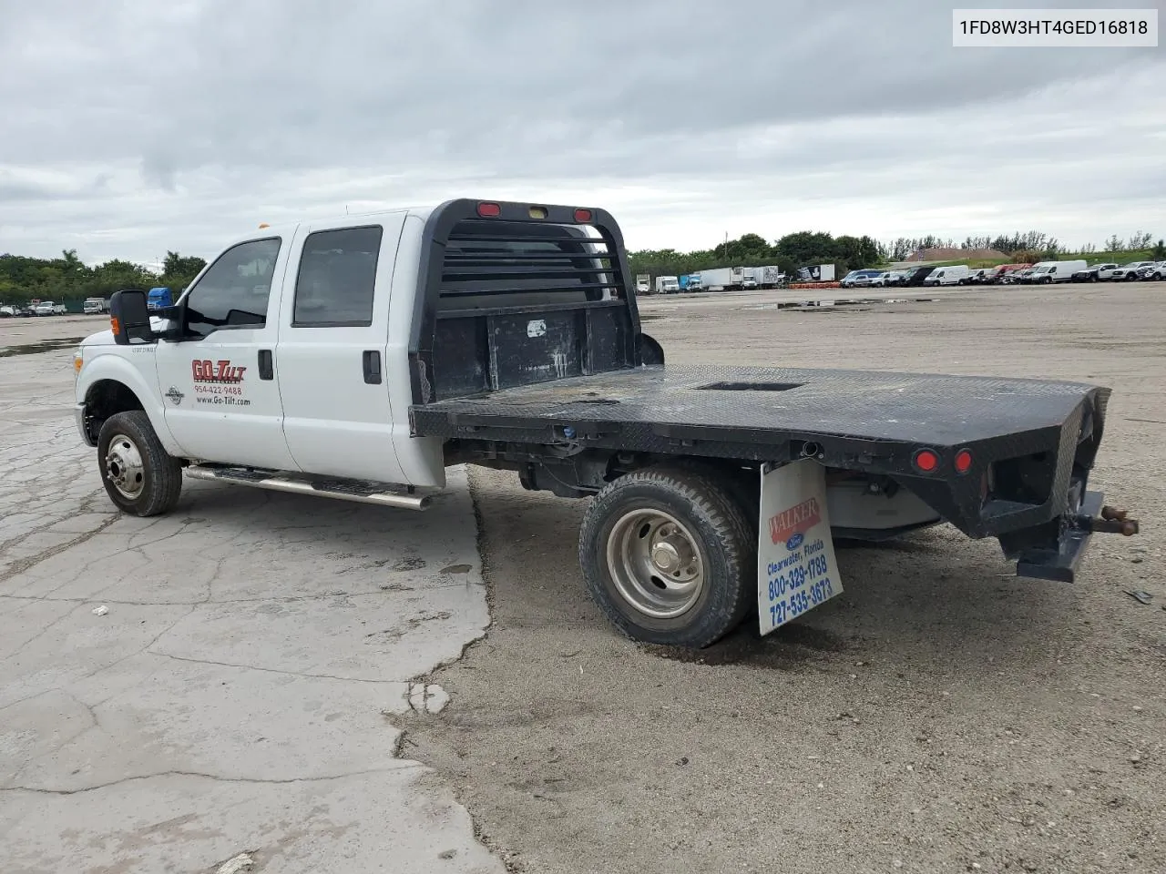 2016 Ford F350 Super Duty VIN: 1FD8W3HT4GED16818 Lot: 72420894