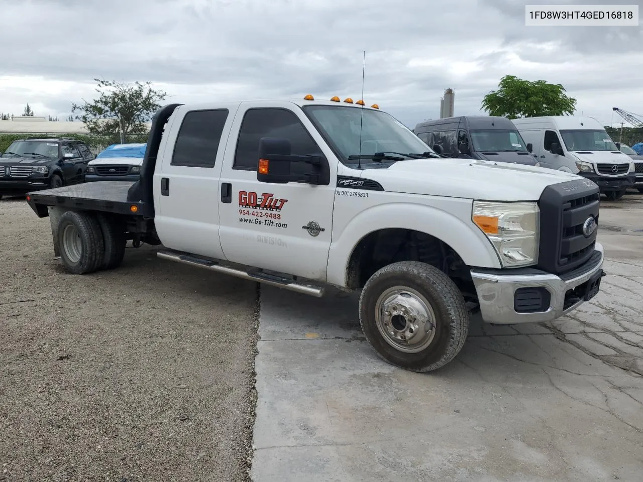 2016 Ford F350 Super Duty VIN: 1FD8W3HT4GED16818 Lot: 72420894