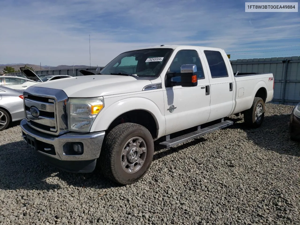 2016 Ford F350 Super Duty VIN: 1FT8W3BT0GEA49884 Lot: 75243334