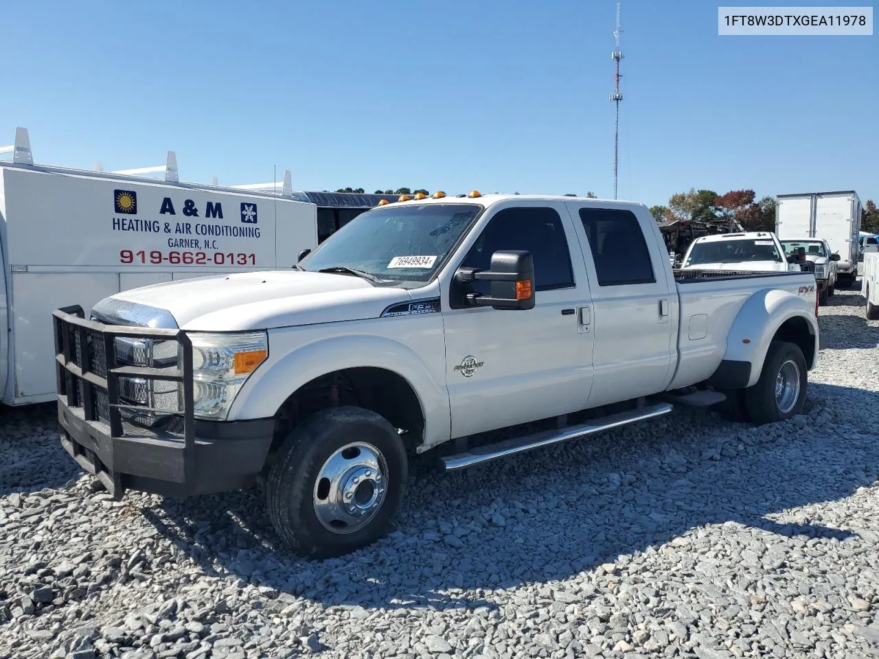 2016 Ford F350 Super Duty VIN: 1FT8W3DTXGEA11978 Lot: 76949934