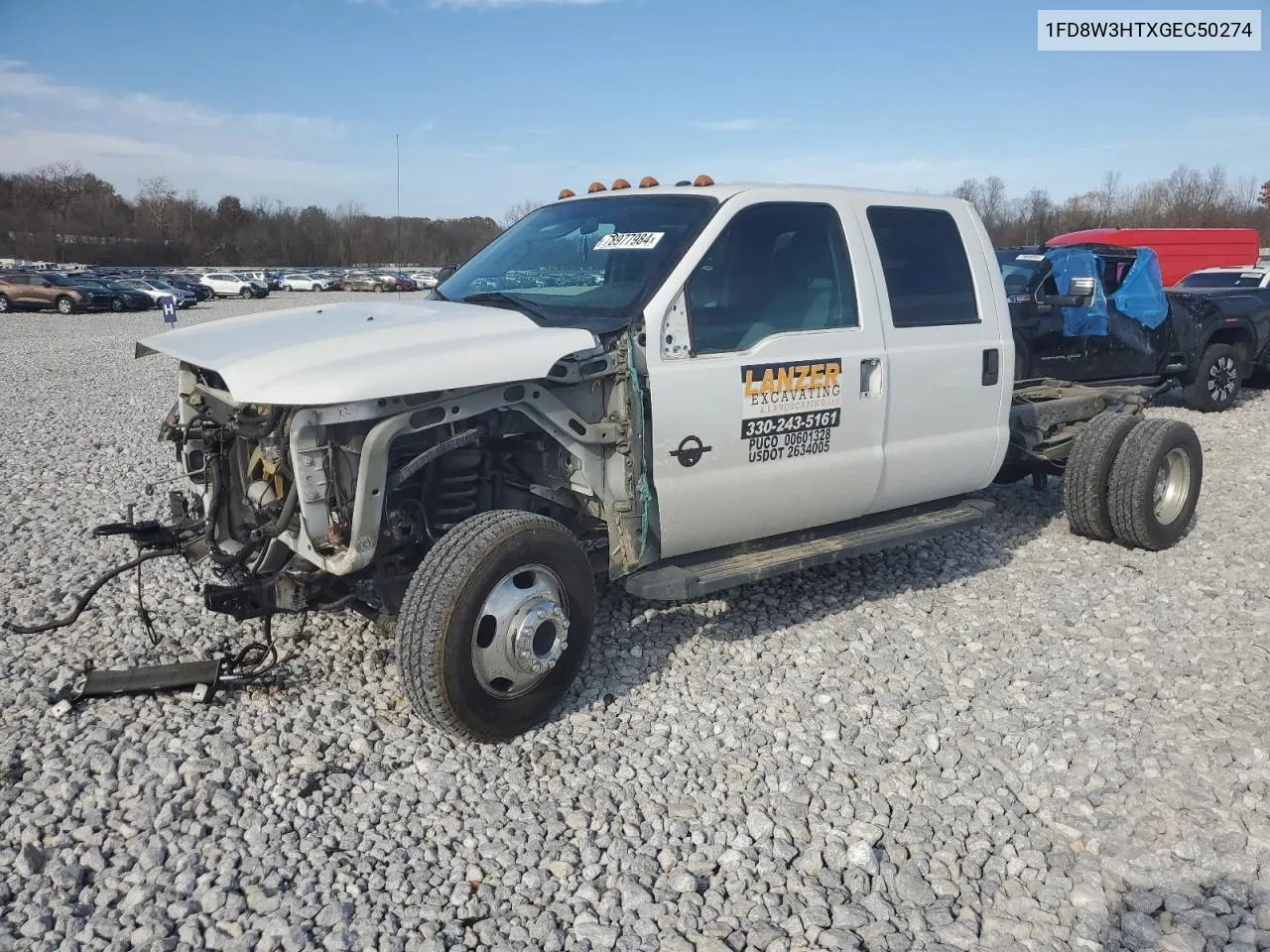 2016 Ford F350 Super Duty VIN: 1FD8W3HTXGEC50274 Lot: 78977984