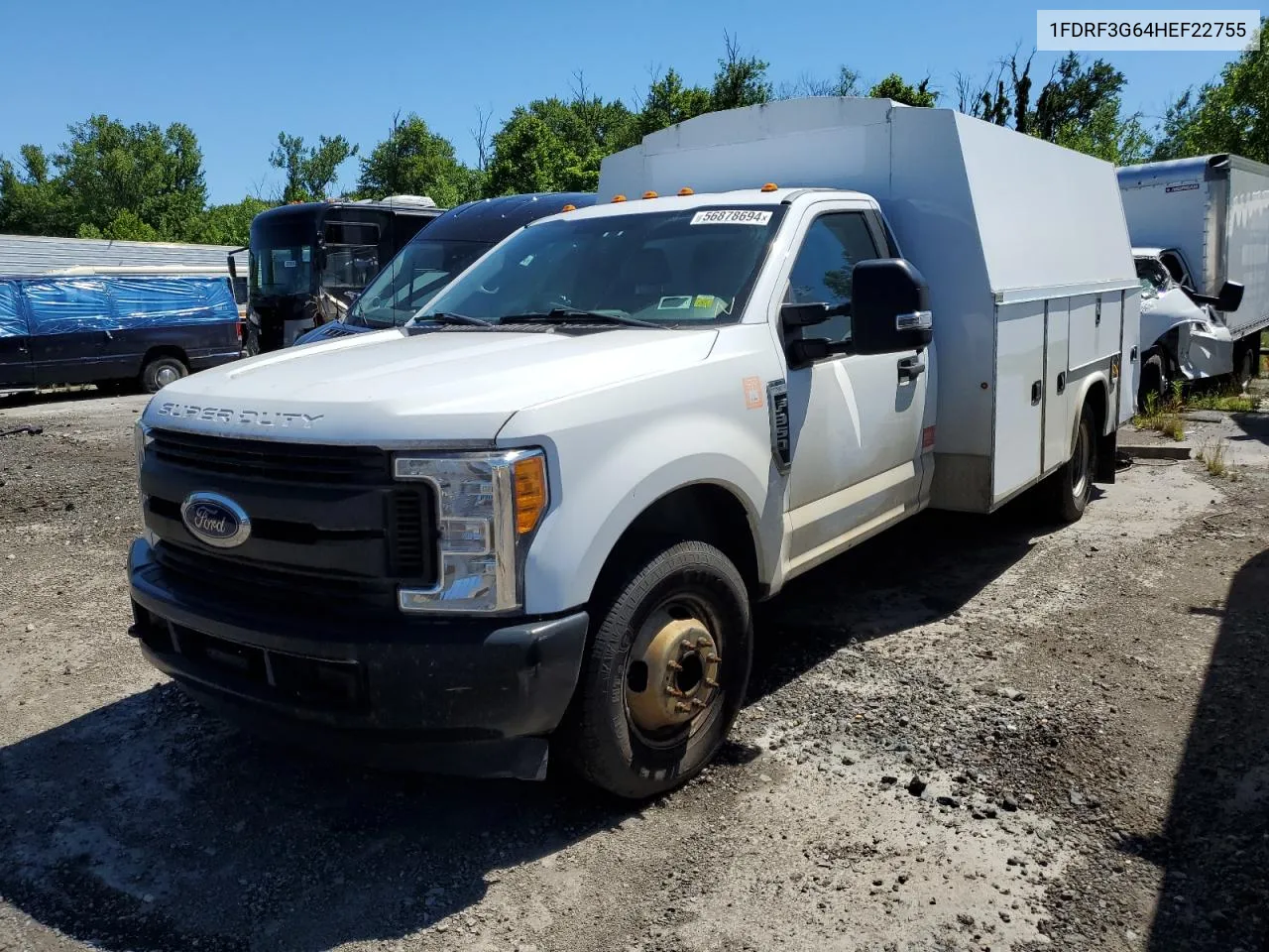 2017 Ford F350 Super Duty VIN: 1FDRF3G64HEF22755 Lot: 56878694