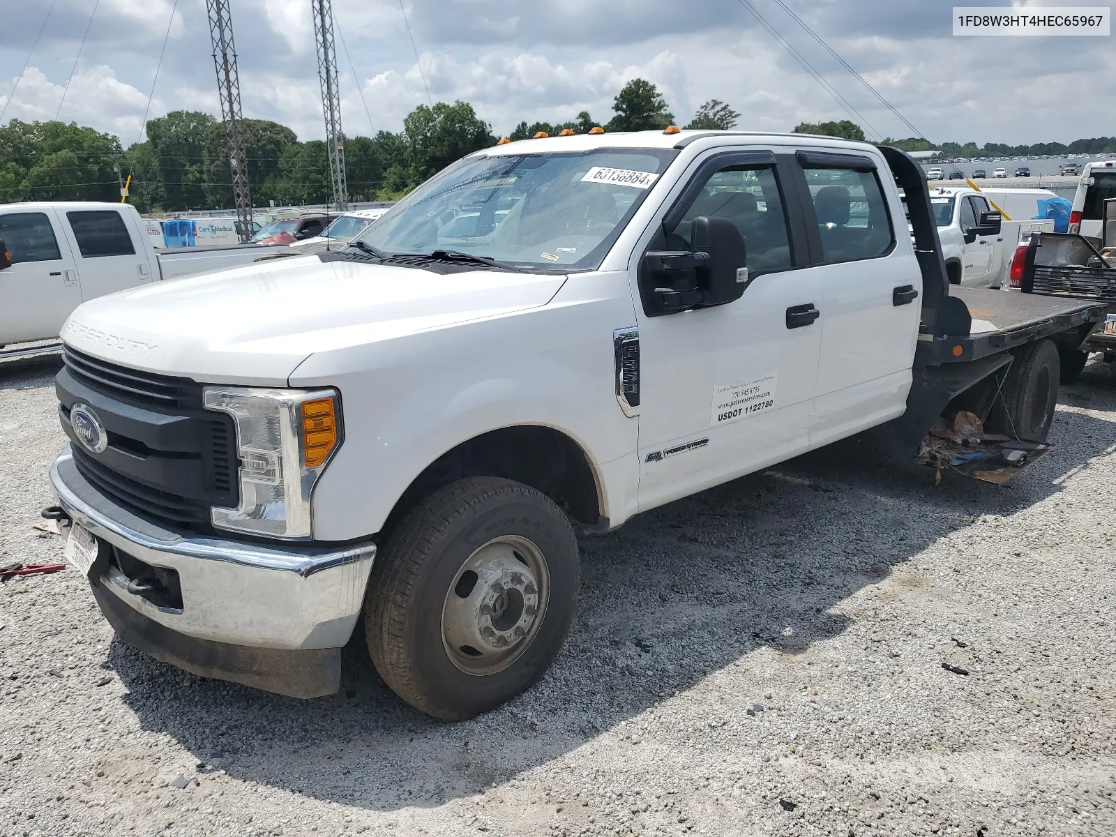 2017 Ford F350 Super Duty VIN: 1FD8W3HT4HEC65967 Lot: 63138884