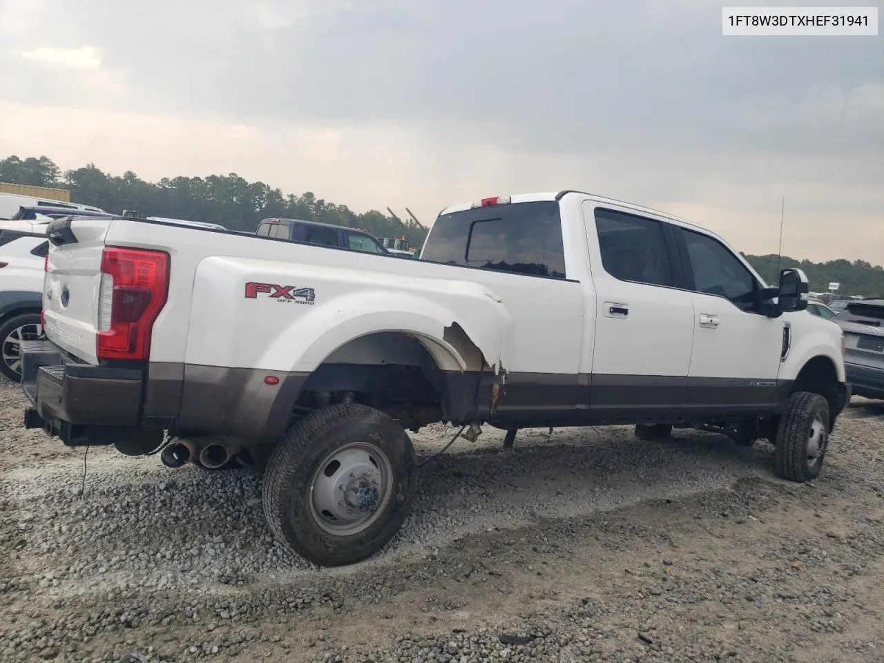 1FT8W3DTXHEF31941 2017 Ford F350 Super Duty