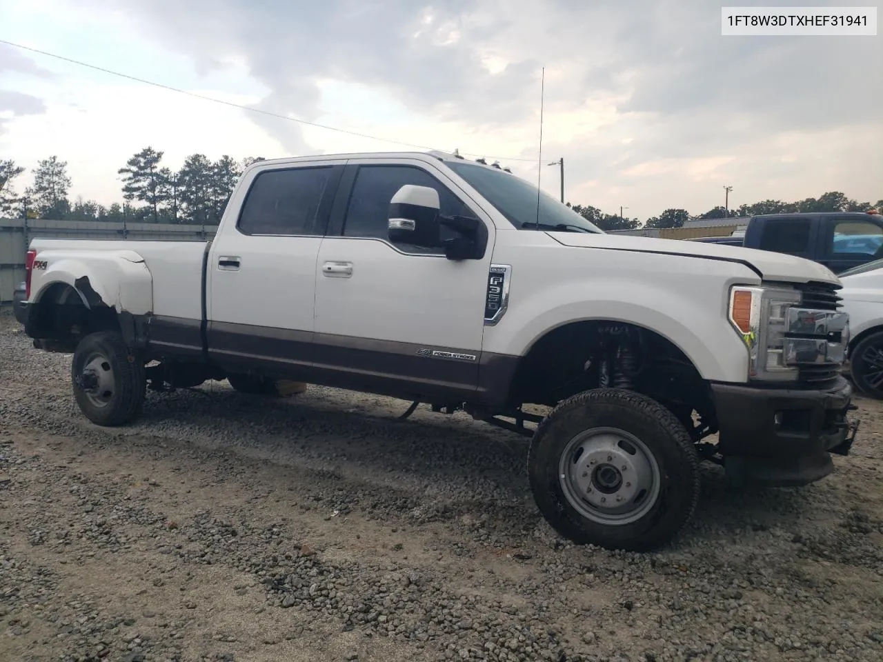 2017 Ford F350 Super Duty VIN: 1FT8W3DTXHEF31941 Lot: 71821144