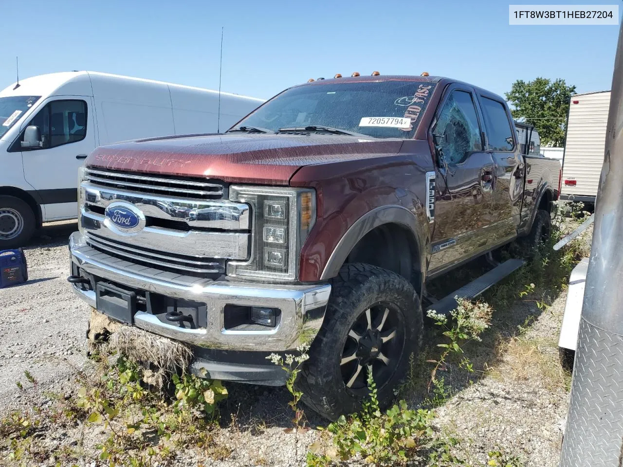 2017 Ford F350 Super Duty VIN: 1FT8W3BT1HEB27204 Lot: 72057794