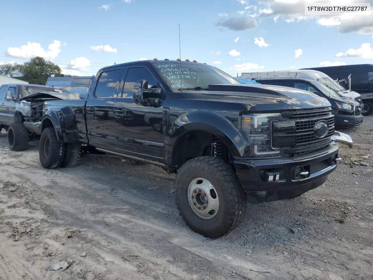 2017 Ford F350 Super Duty VIN: 1FT8W3DT7HEC27787 Lot: 72261044