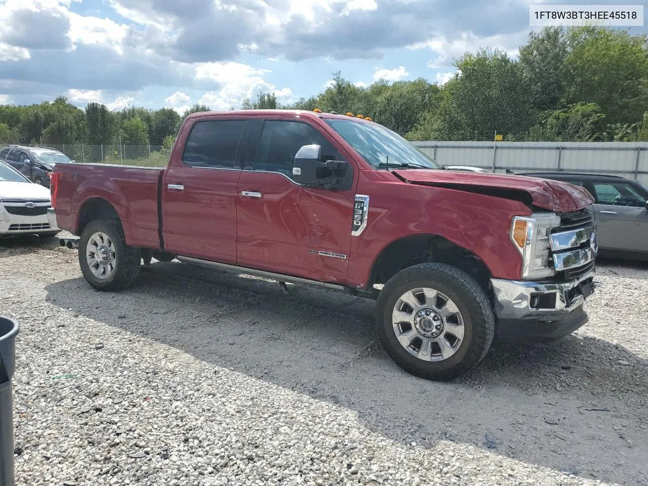 2017 Ford F350 Super Duty VIN: 1FT8W3BT3HEE45518 Lot: 73159524