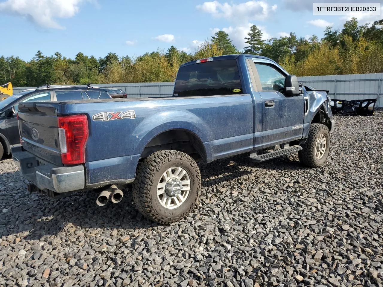 2017 Ford F350 Super Duty VIN: 1FTRF3BT2HEB20833 Lot: 73676584