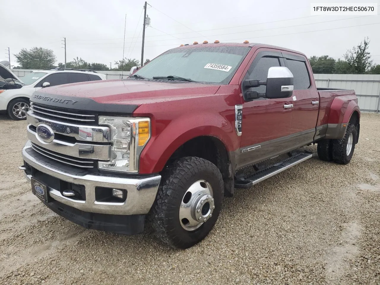 2017 Ford F350 Super Duty VIN: 1FT8W3DT2HEC50670 Lot: 74359584