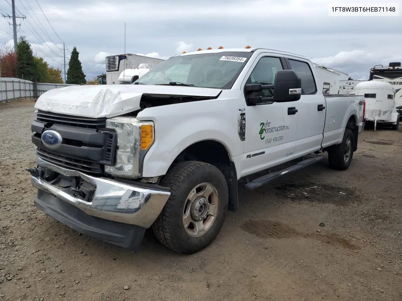 2017 Ford F350 Super Duty VIN: 1FT8W3BT6HEB71148 Lot: 75039354