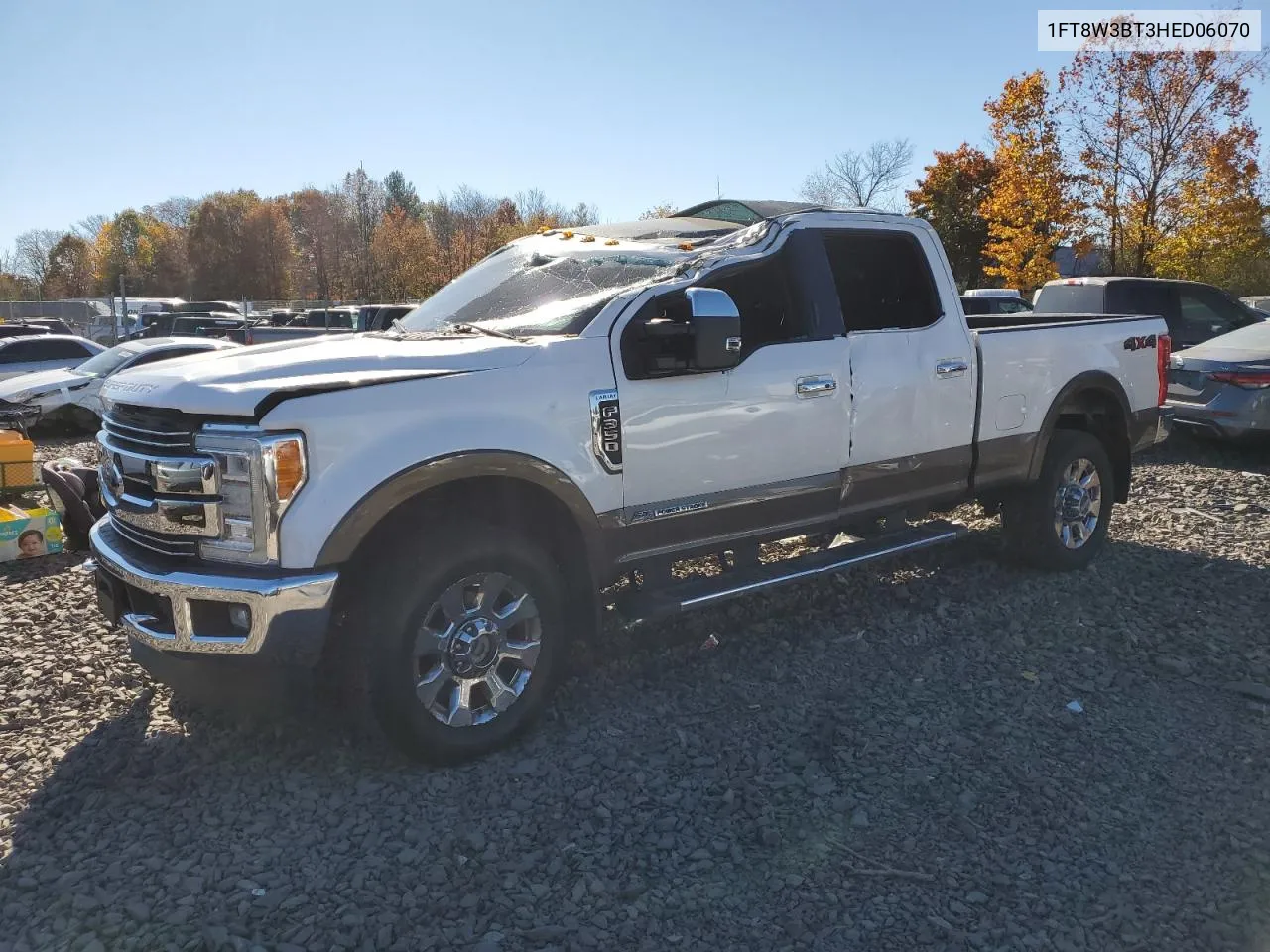 2017 Ford F350 Super Duty VIN: 1FT8W3BT3HED06070 Lot: 76960134