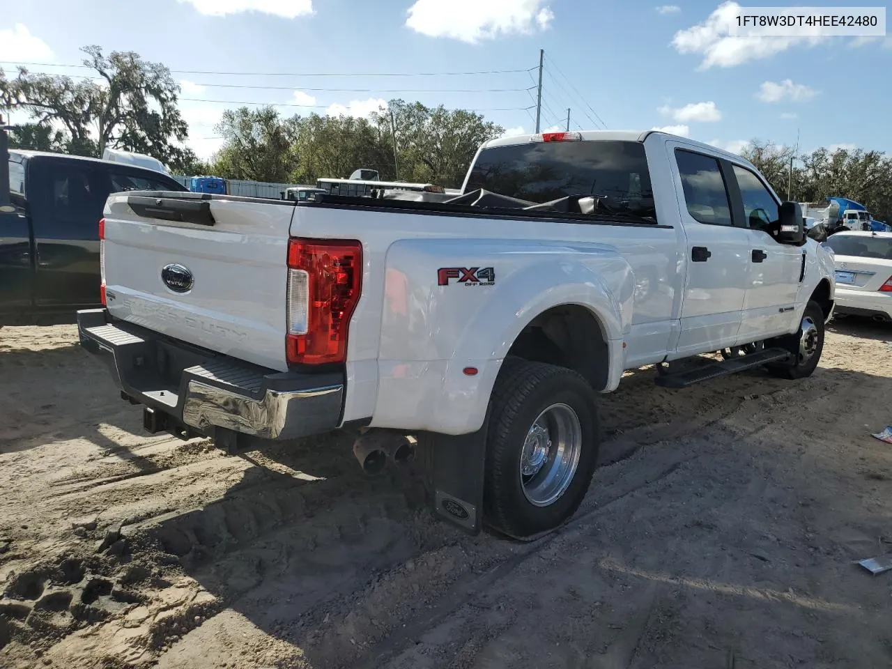 2017 Ford F350 Super Duty VIN: 1FT8W3DT4HEE42480 Lot: 78834414