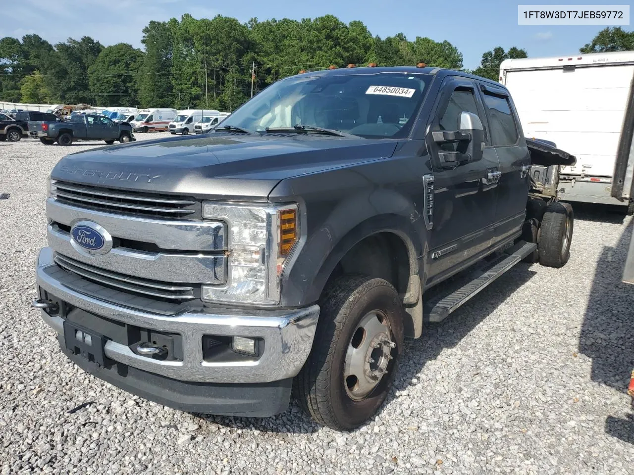 2018 Ford F350 Super Duty VIN: 1FT8W3DT7JEB59772 Lot: 64850034