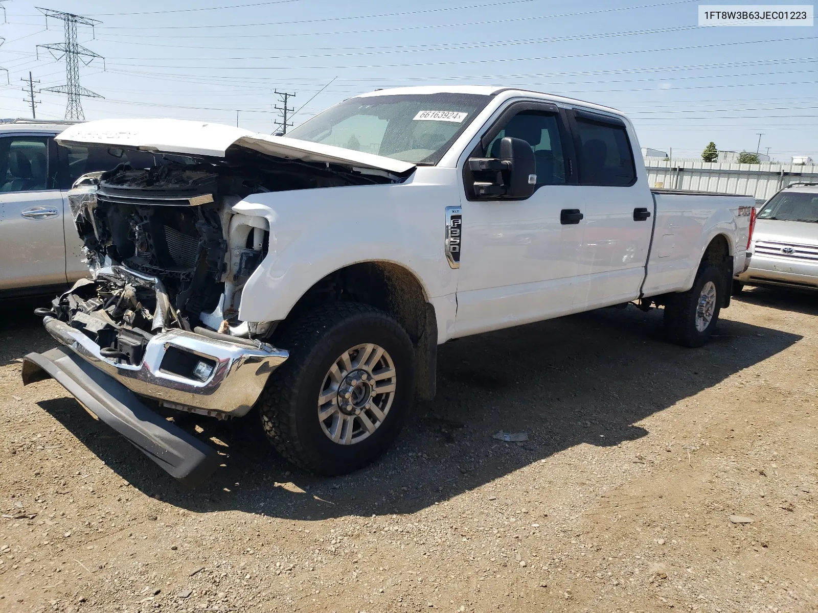 2018 Ford F350 Super Duty VIN: 1FT8W3B63JEC01223 Lot: 66163924