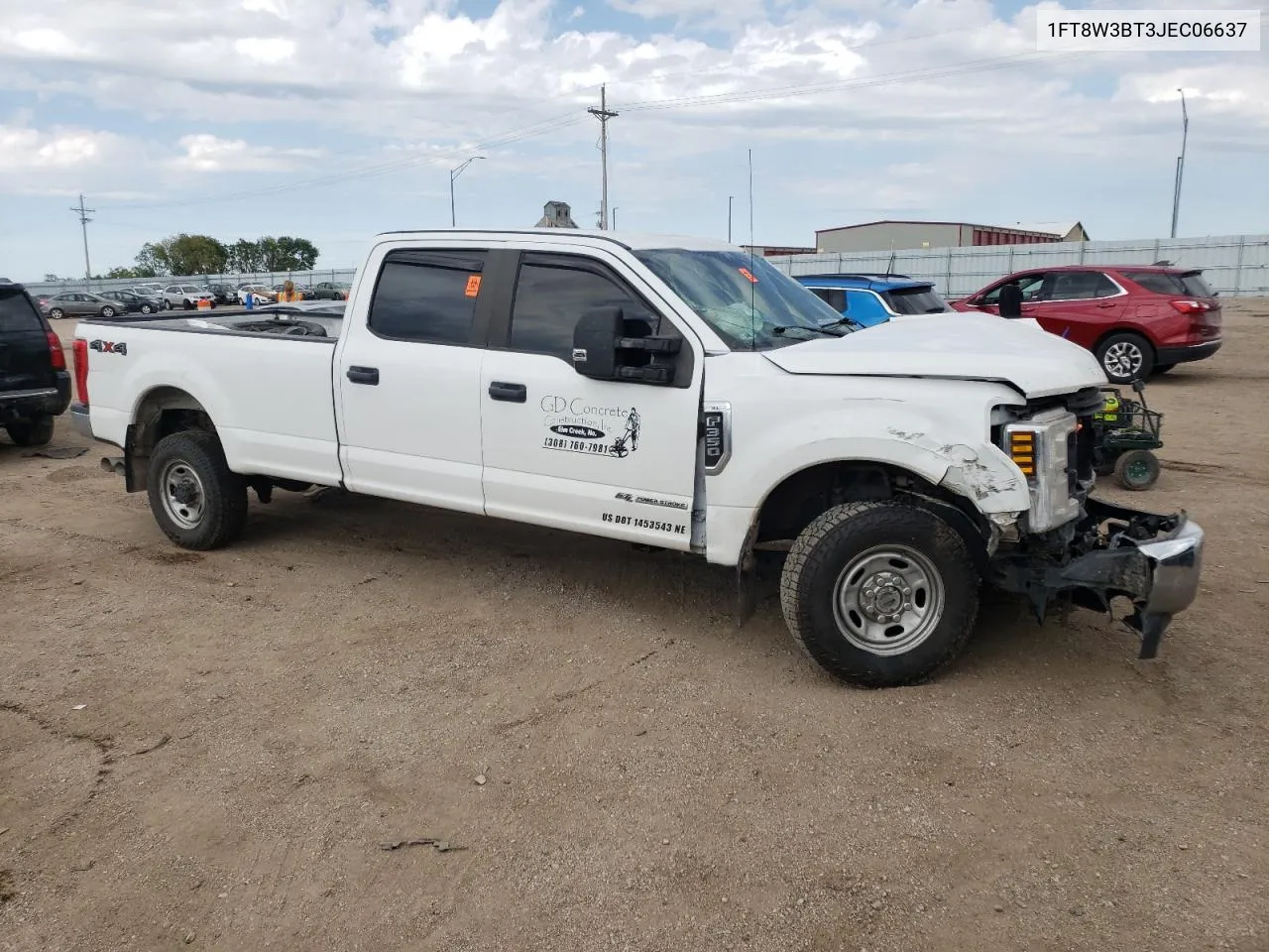 2018 Ford F350 Super Duty VIN: 1FT8W3BT3JEC06637 Lot: 69368644