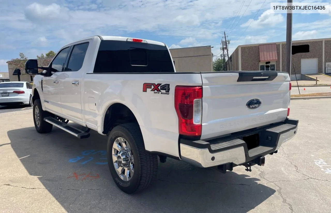 1FT8W3BTXJEC16436 2018 Ford F350 Super Duty