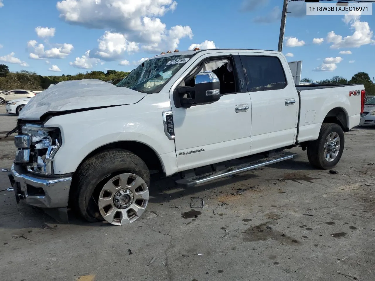 2018 Ford F350 Super Duty VIN: 1FT8W3BTXJEC16971 Lot: 72054794