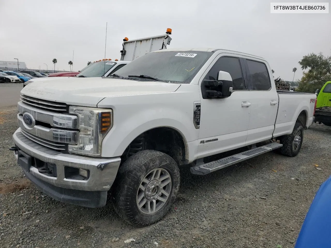 2018 Ford F350 Super Duty VIN: 1FT8W3BT4JEB60736 Lot: 72473214