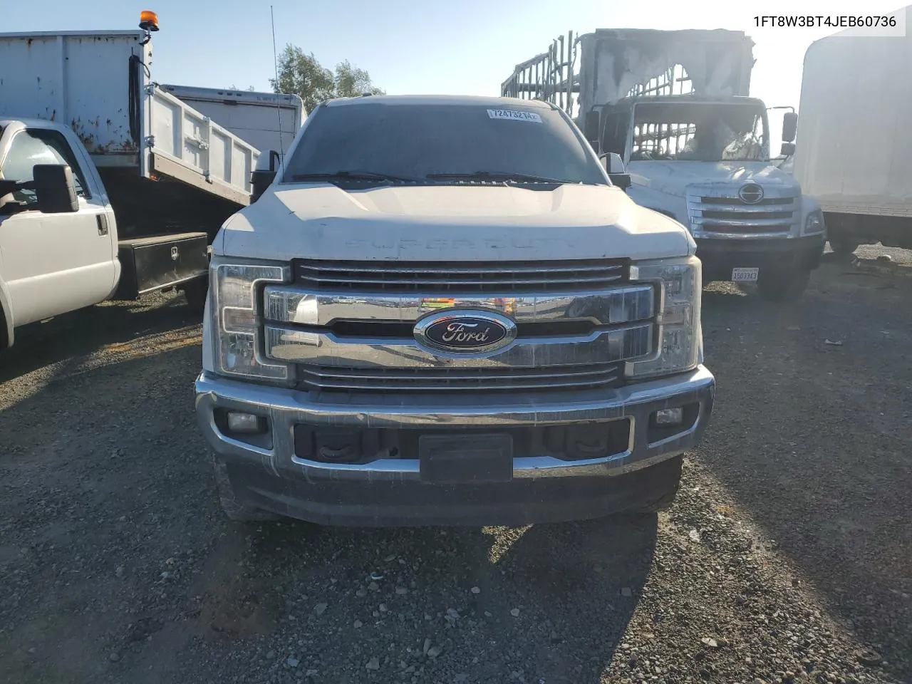 2018 Ford F350 Super Duty VIN: 1FT8W3BT4JEB60736 Lot: 72473214