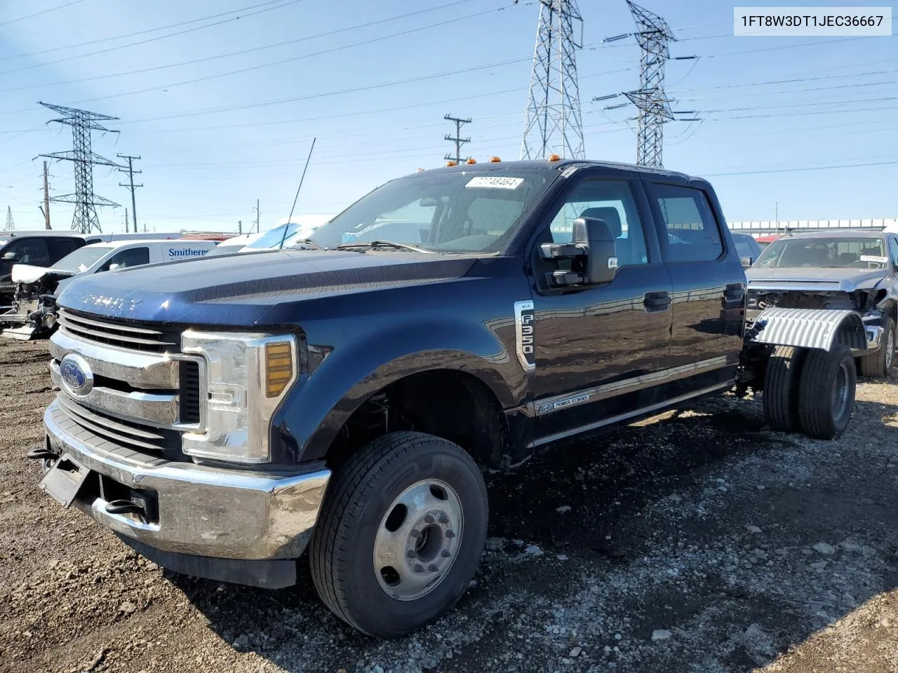 2018 Ford F350 Super Duty VIN: 1FT8W3DT1JEC36667 Lot: 72748464