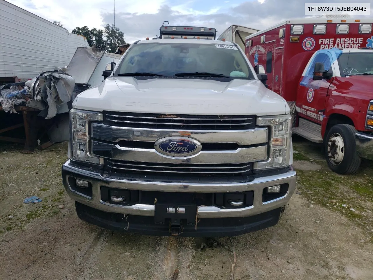 2018 Ford F350 Super Duty VIN: 1FT8W3DT5JEB04043 Lot: 74014264