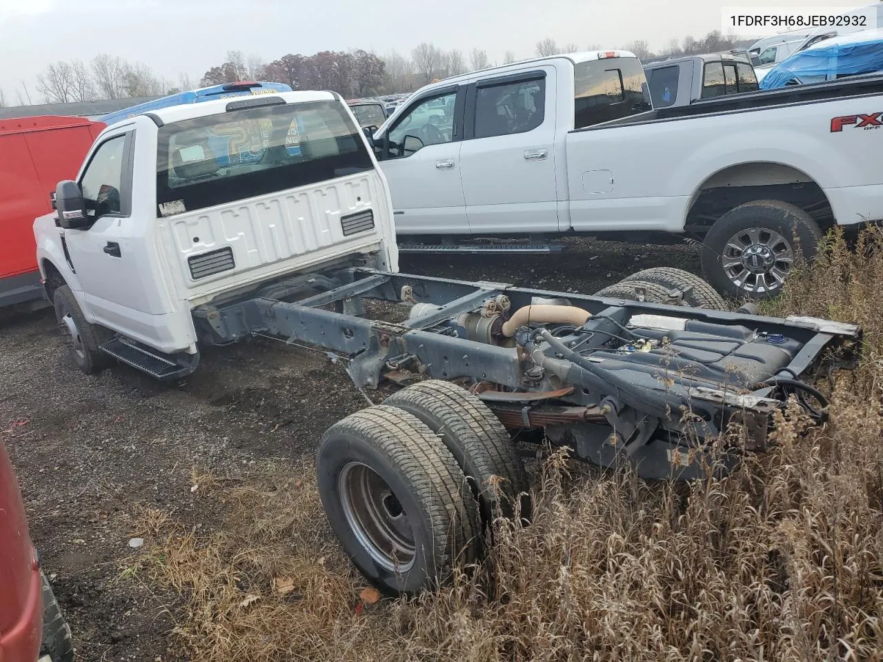 2018 Ford F350 Super Duty VIN: 1FDRF3H68JEB92932 Lot: 75540744