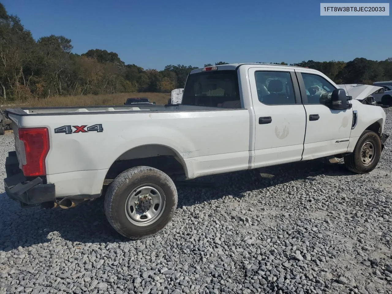 2018 Ford F350 Super Duty VIN: 1FT8W3BT8JEC20033 Lot: 77408704