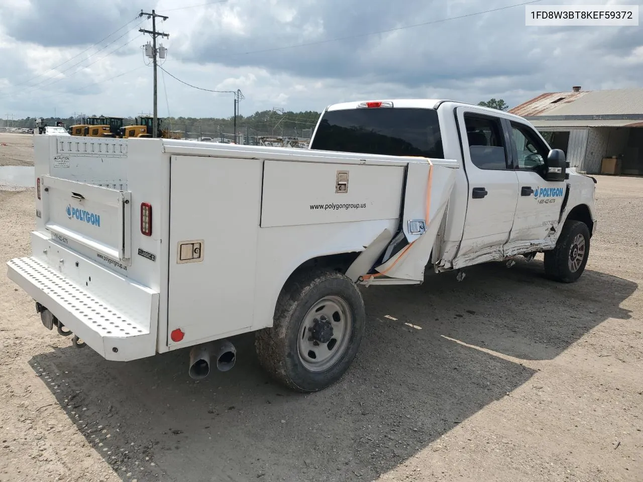 2019 Ford F350 Super Duty VIN: 1FD8W3BT8KEF59372 Lot: 57202484