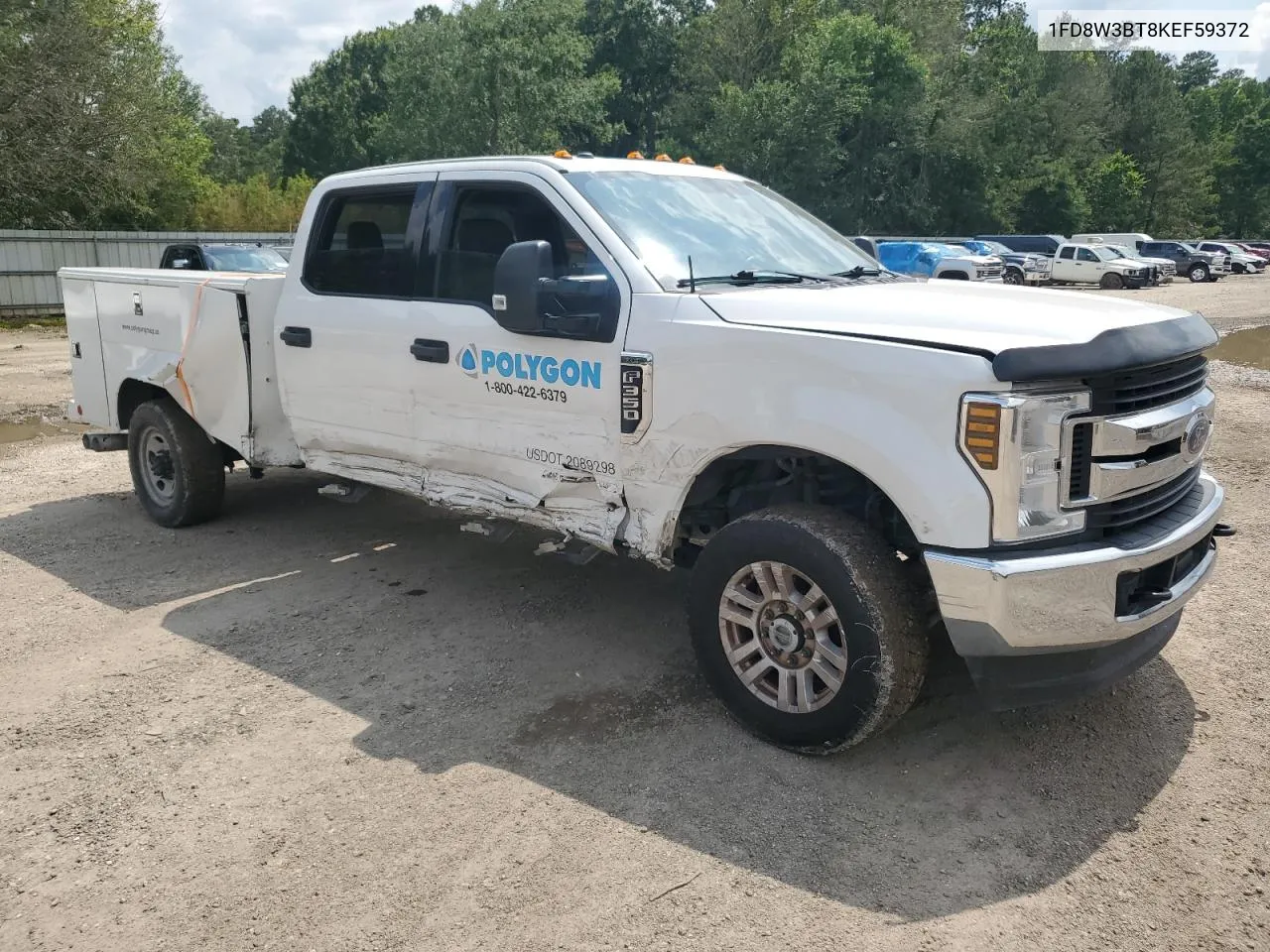 2019 Ford F350 Super Duty VIN: 1FD8W3BT8KEF59372 Lot: 57202484