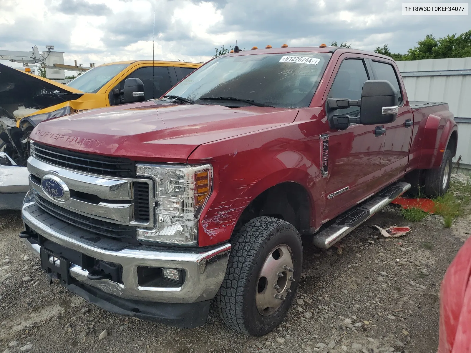 2019 Ford F350 Super Duty VIN: 1FT8W3DT0KEF34077 Lot: 61226744