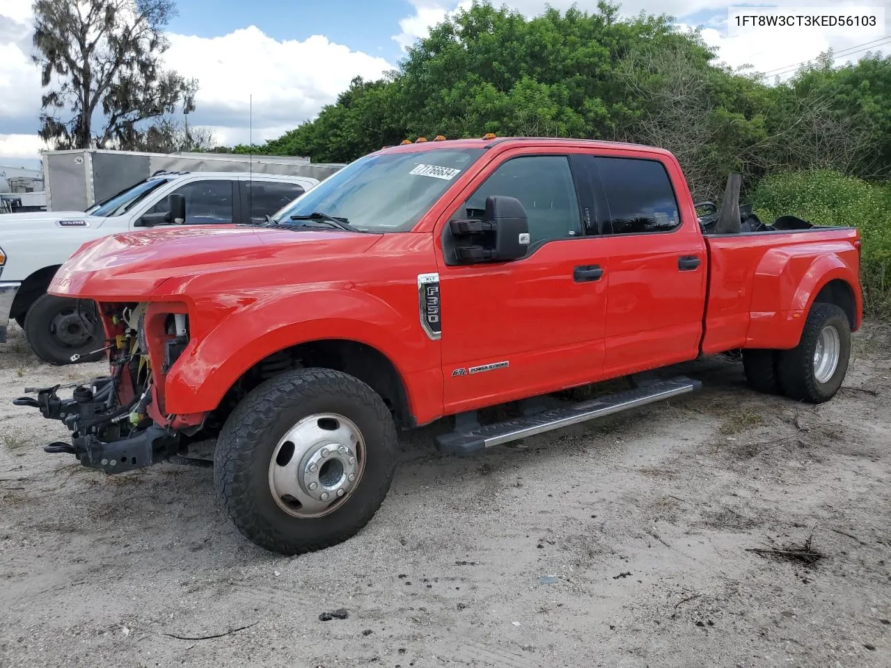 2019 Ford F350 Super Duty VIN: 1FT8W3CT3KED56103 Lot: 71766634