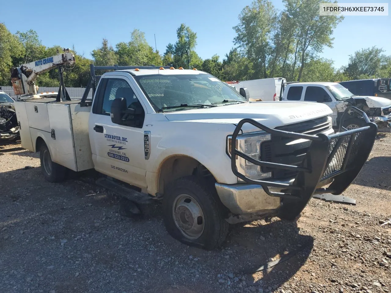 2019 Ford F350 Super Duty VIN: 1FDRF3H6XKEE73745 Lot: 72264814