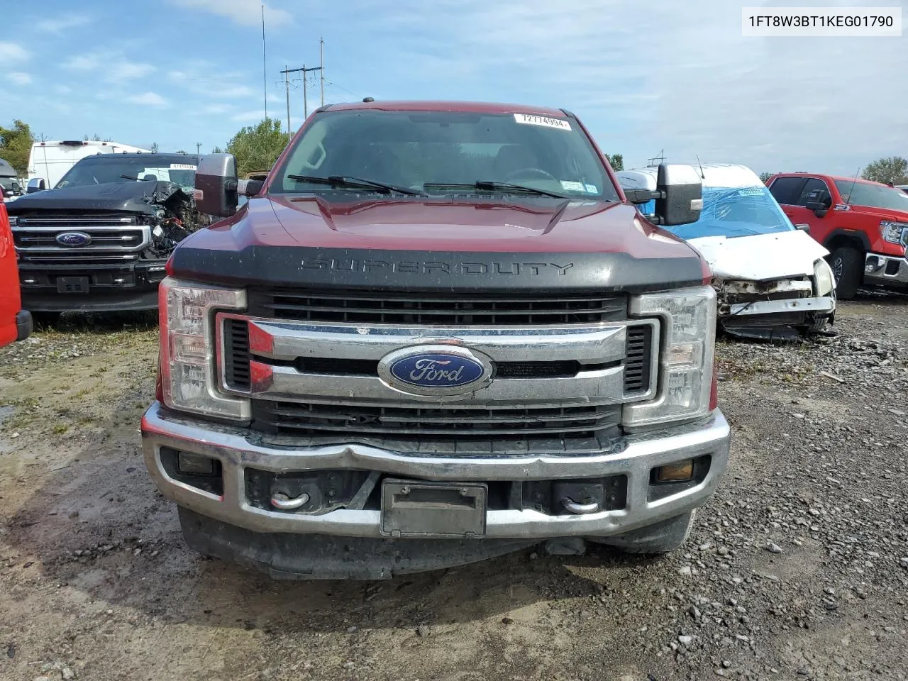 2019 Ford F350 Super Duty VIN: 1FT8W3BT1KEG01790 Lot: 72774994