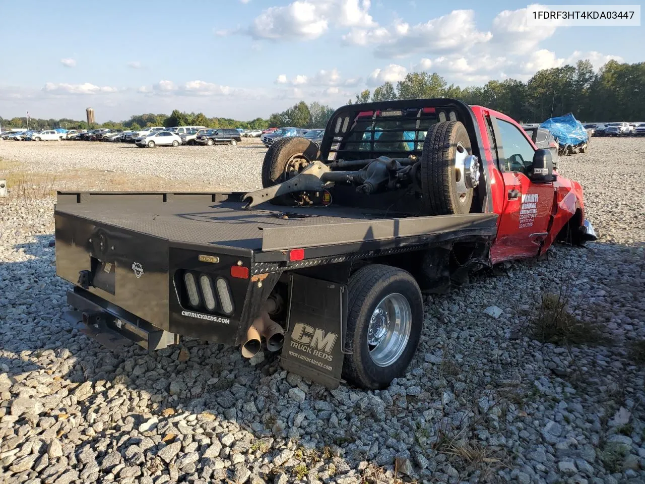 2019 Ford F350 Super Duty VIN: 1FDRF3HT4KDA03447 Lot: 74611904