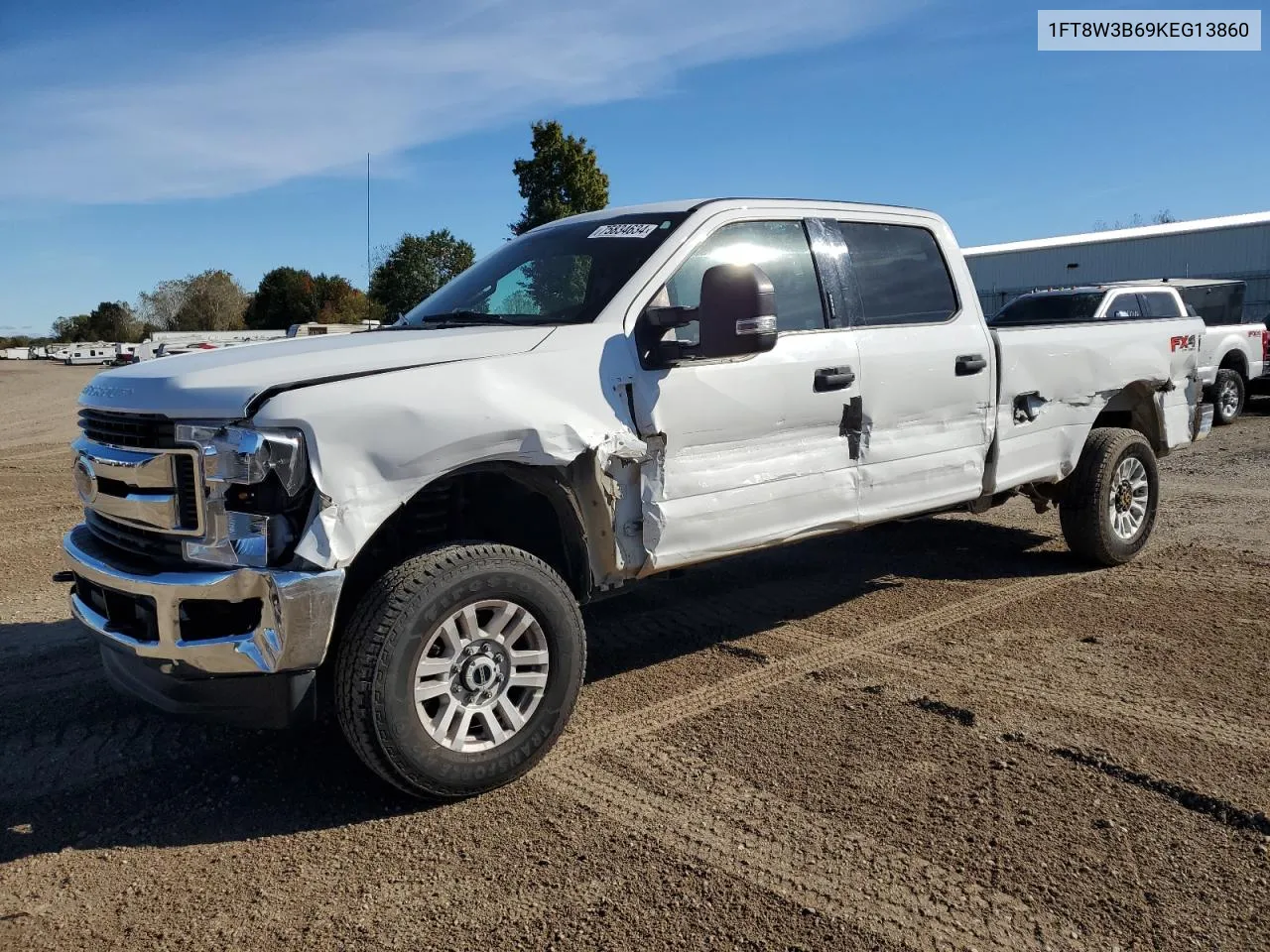 2019 Ford F350 Super Duty VIN: 1FT8W3B69KEG13860 Lot: 75834634