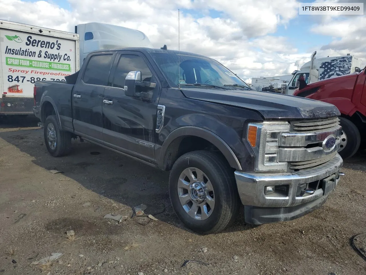 2019 Ford F350 Super Duty VIN: 1FT8W3BT9KED99409 Lot: 76204104