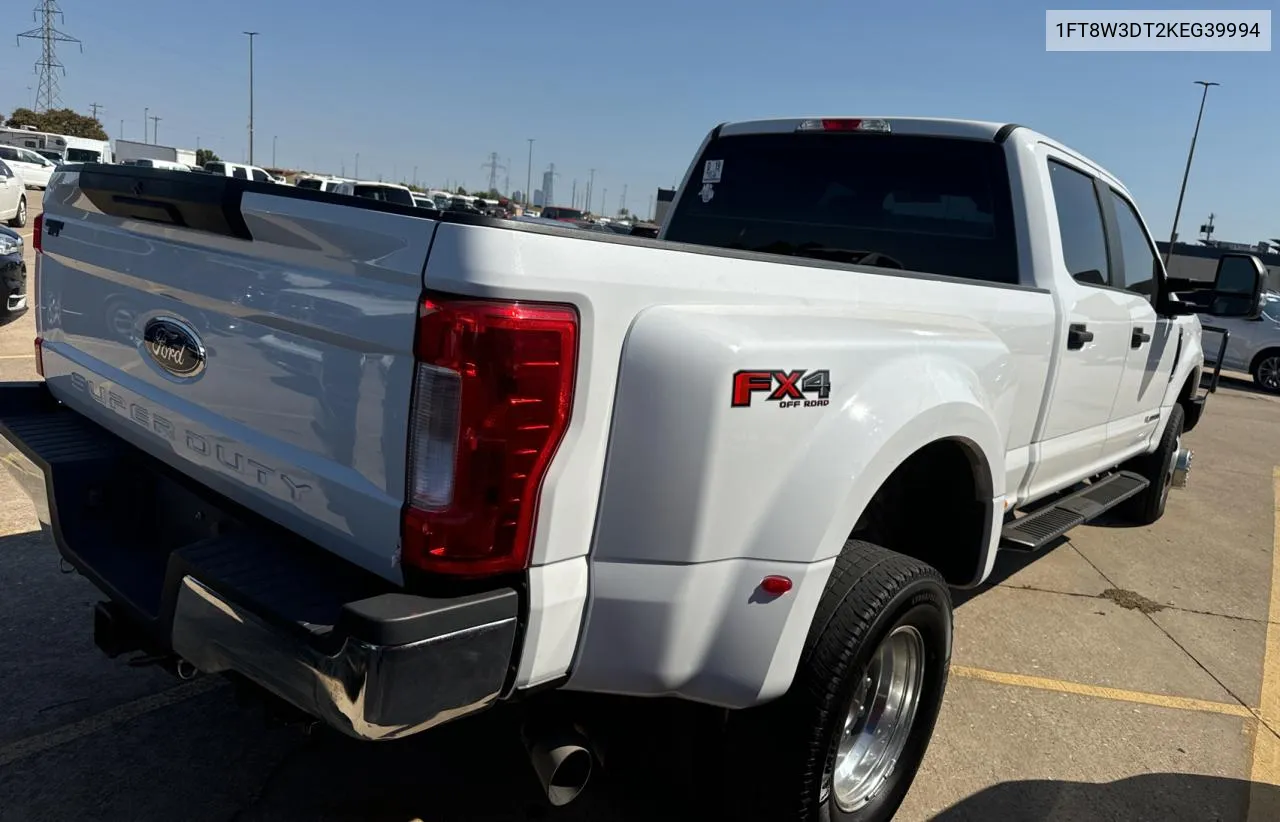 2019 Ford F350 Super Duty VIN: 1FT8W3DT2KEG39994 Lot: 76961464