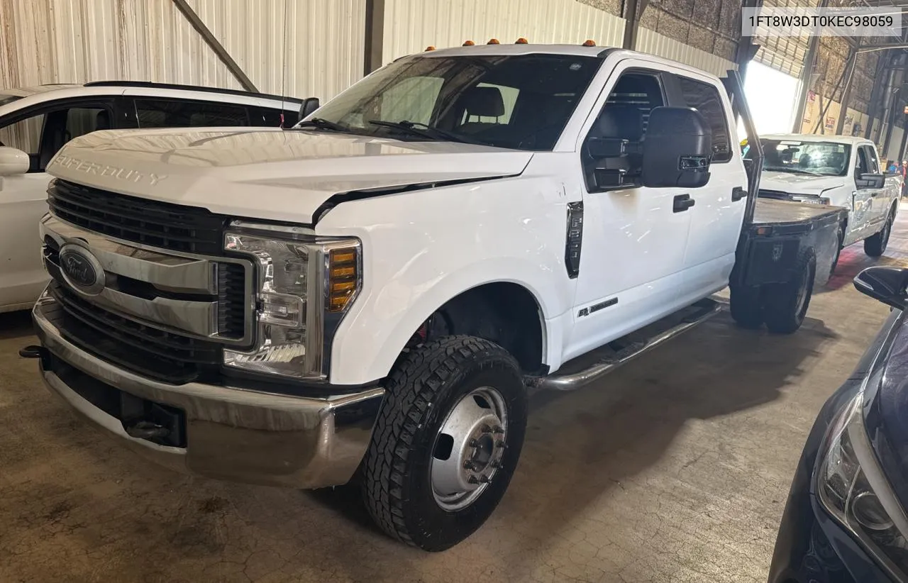 2019 Ford F350 Super Duty VIN: 1FT8W3DT0KEC98059 Lot: 77772214