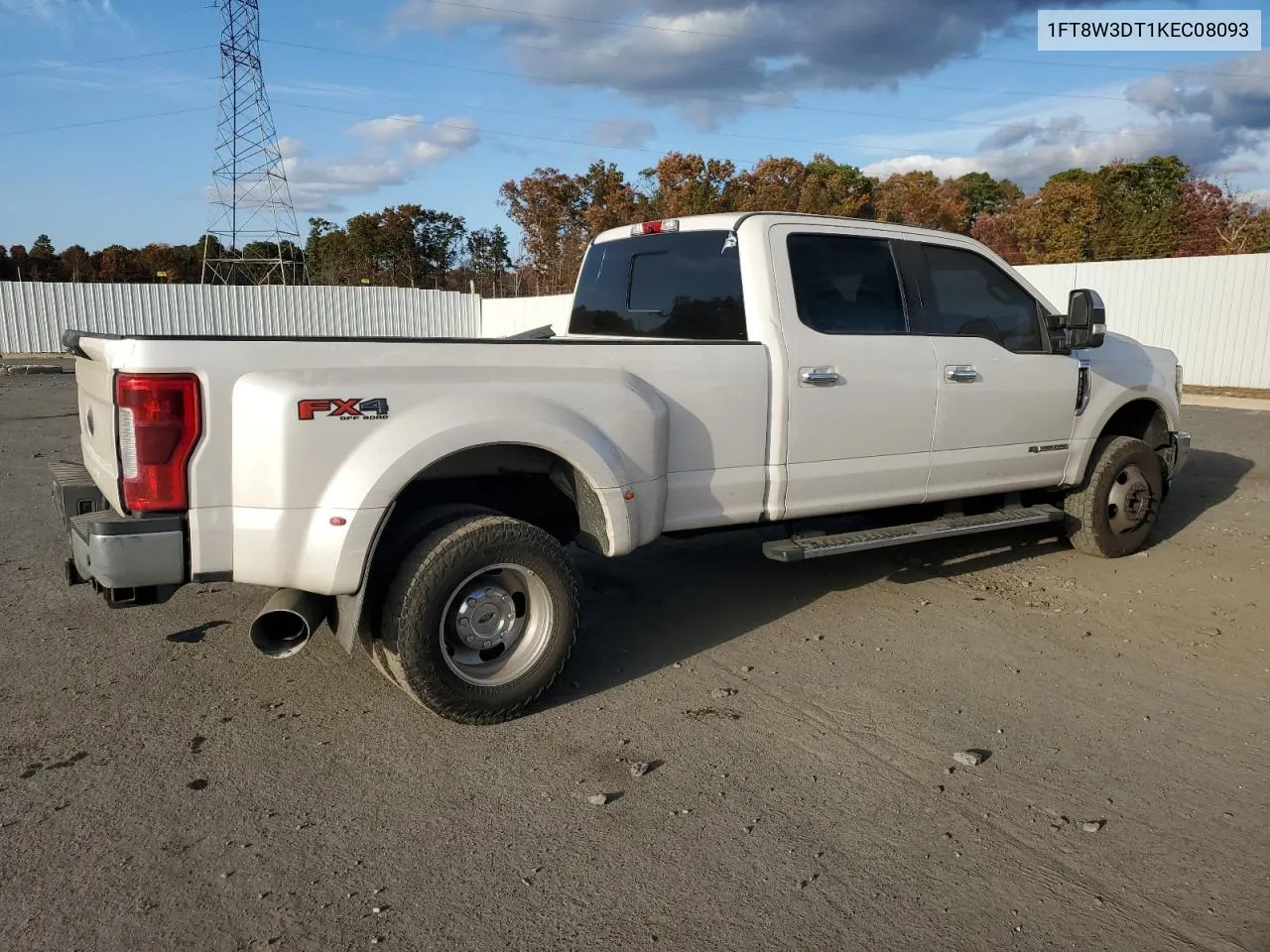 2019 Ford F350 Super Duty VIN: 1FT8W3DT1KEC08093 Lot: 77880254