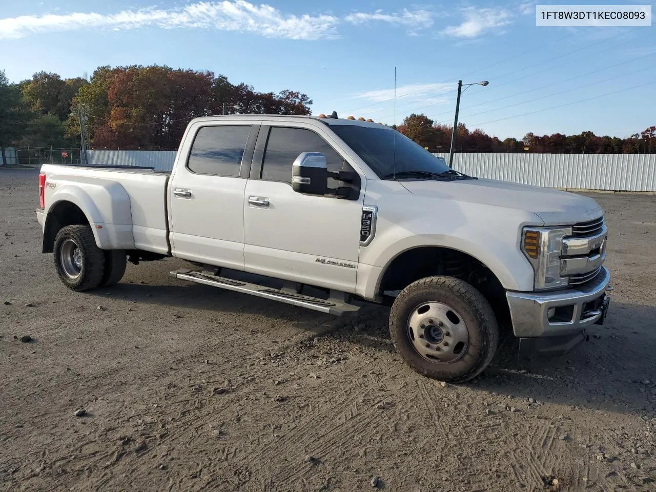 2019 Ford F350 Super Duty VIN: 1FT8W3DT1KEC08093 Lot: 77880254