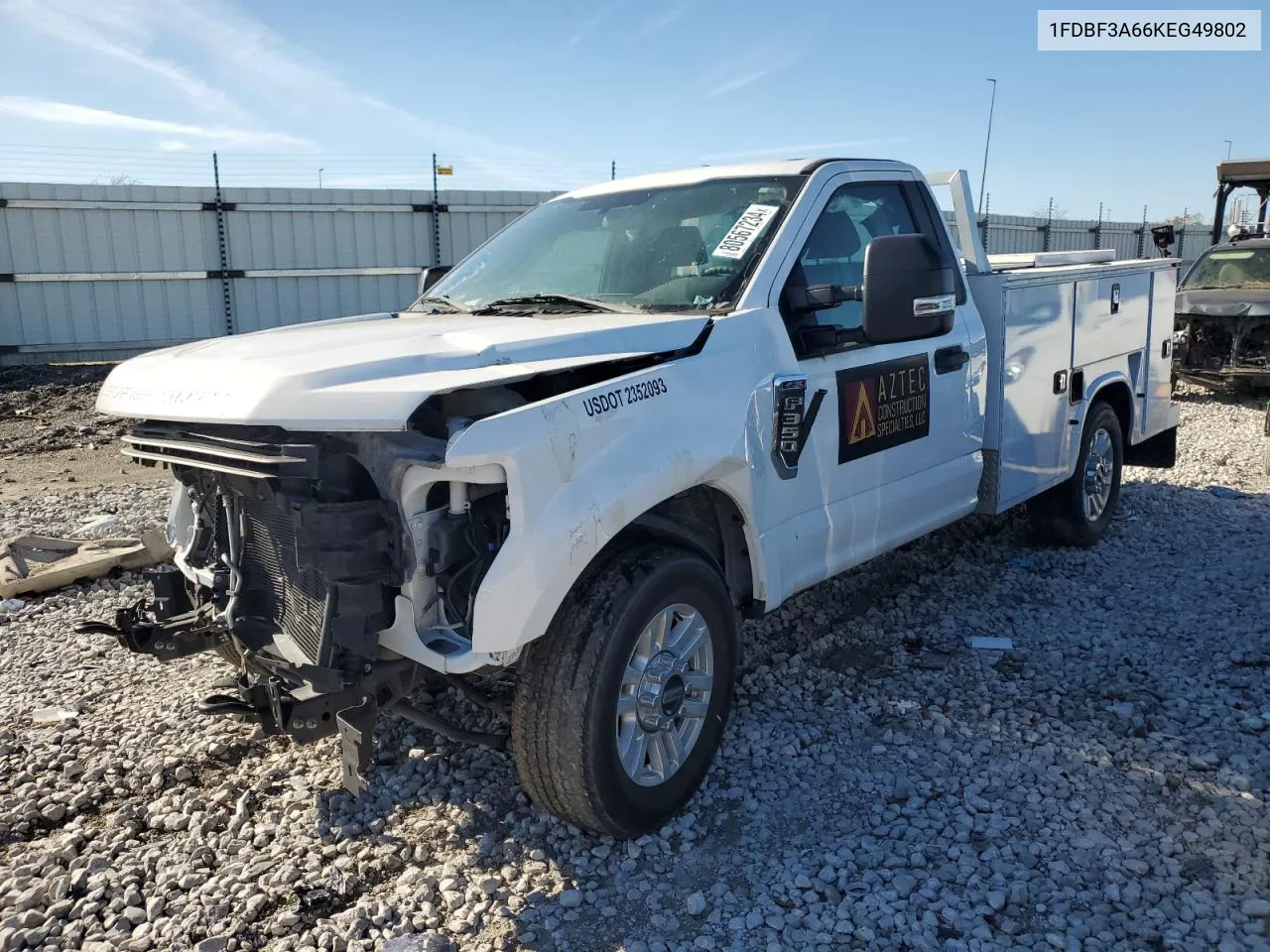 2019 Ford F350 Super Duty VIN: 1FDBF3A66KEG49802 Lot: 80567234