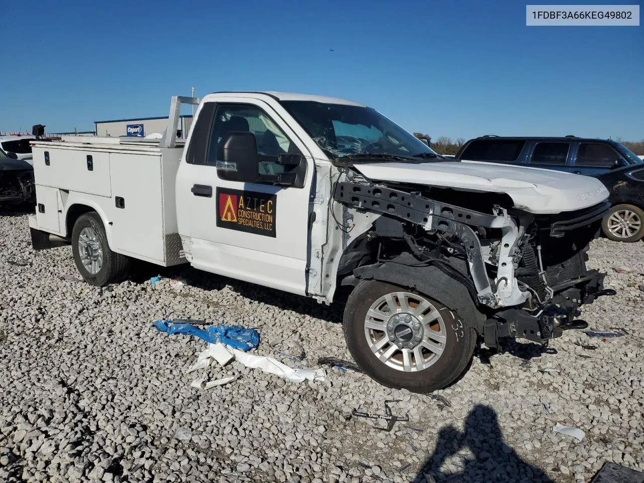 2019 Ford F350 Super Duty VIN: 1FDBF3A66KEG49802 Lot: 80567234